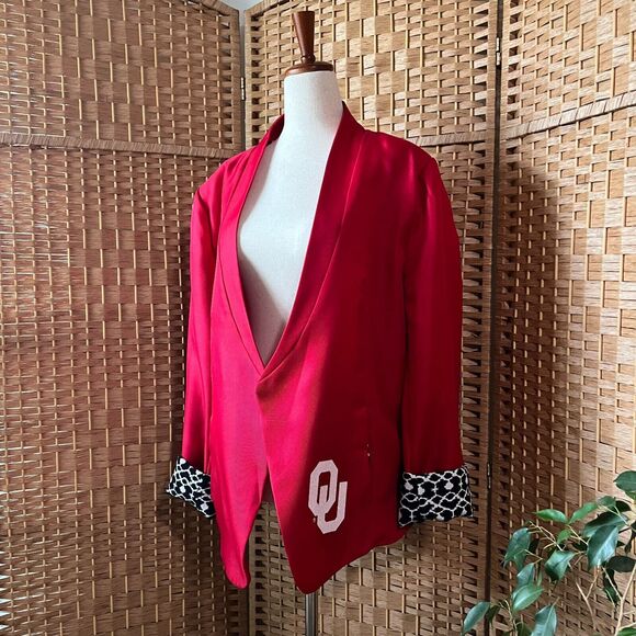 Gameday Couture University of Oklahoma OU Crimson Red Blazer Women's Size 2XL - Picture 13 of 14